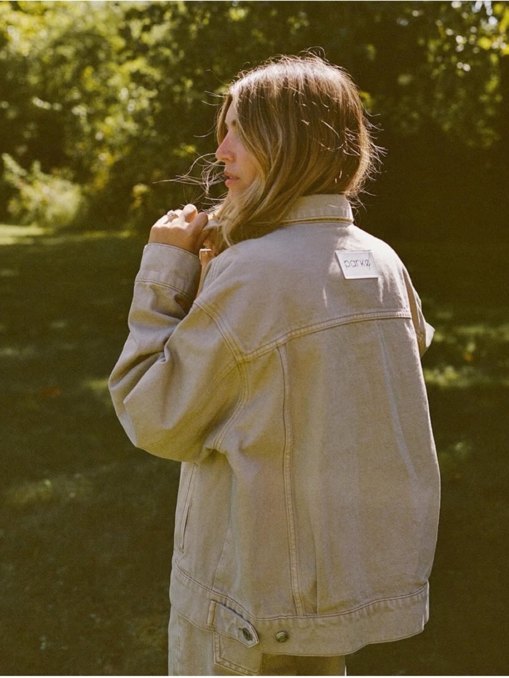 Parke Tan Denim Jacket